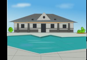 villa, pool, swimming